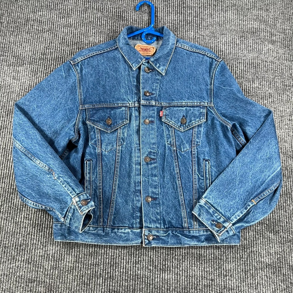 Vintage Levis Type 3 Denim Jeans Jacket Mens 44R 70506 0214 USA Made 1990's